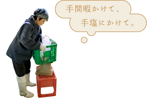 手間暇かけて、手塩にかけて。